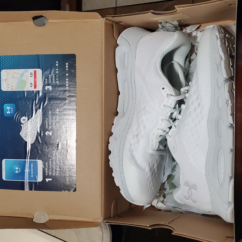 Under Armour white shoes